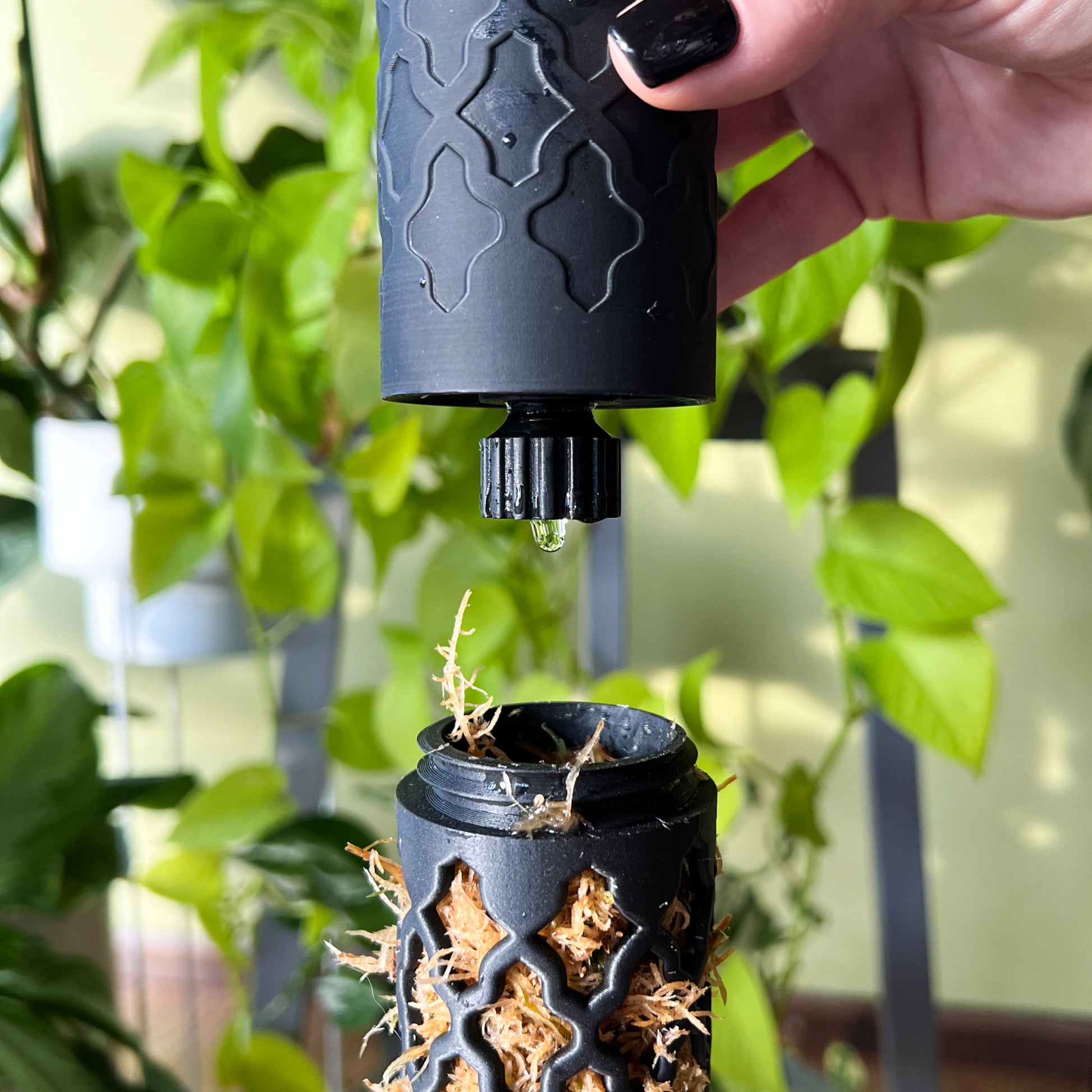 moss pole watering system Moss Pole Watering Dripper "Arabesque" M – Sturdy Hydration Solution – 3D Garden Crafts