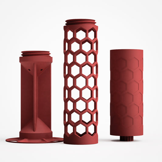 Moss Pole Set "Hexaris" M ⌀5.1 cm